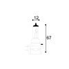 disegno tecnico lampada 12v