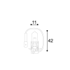 disegno tecnico lampada 12v