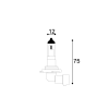 disegno tecnico lampada xenon look