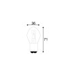 disegno tecnico lampada 12v