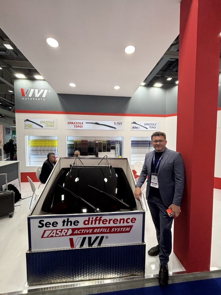 Gabriele Vagni, CEO of VIVI Autoparts, at Autopromotec Bologna 2025.